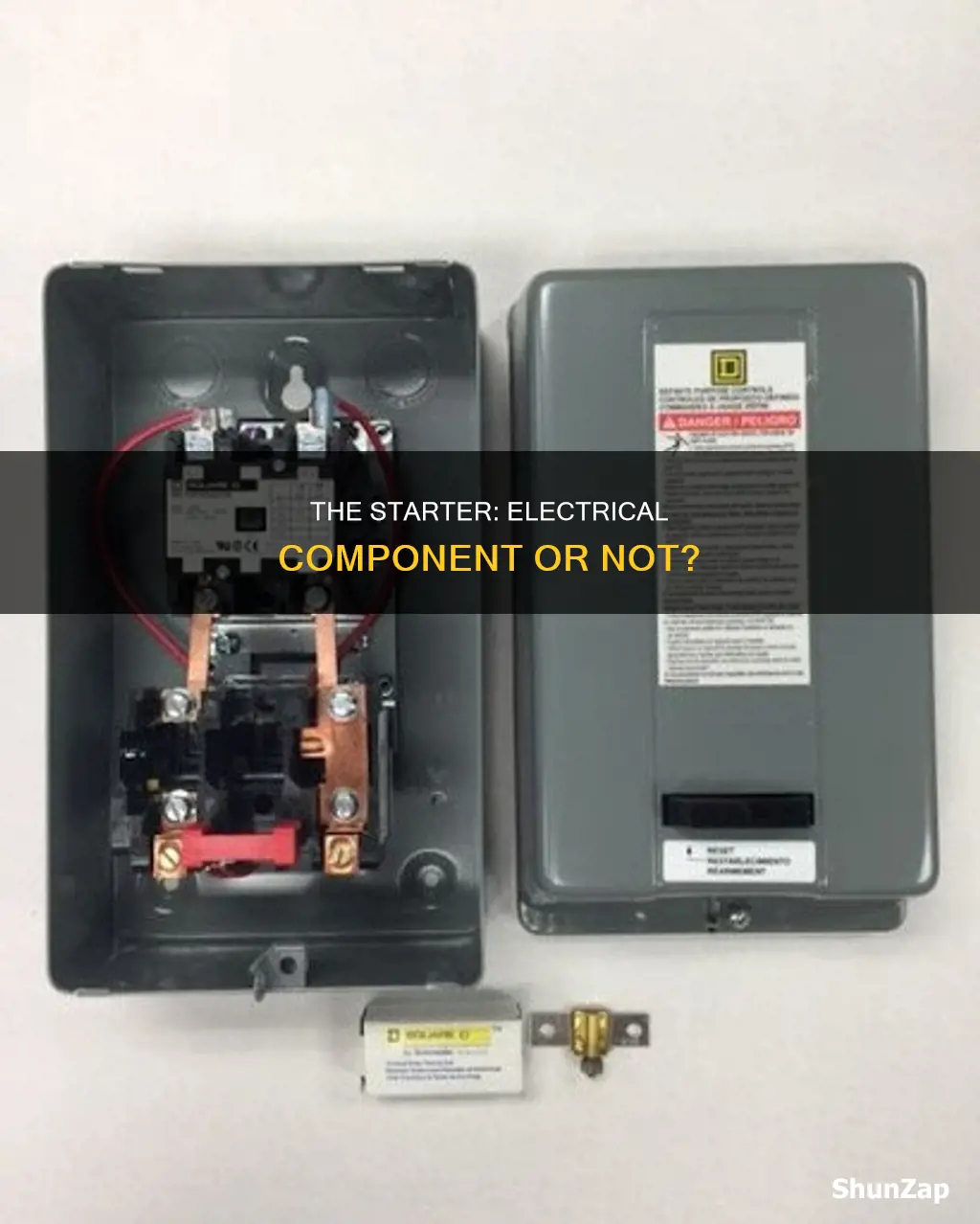 is a starter considered an electrical component