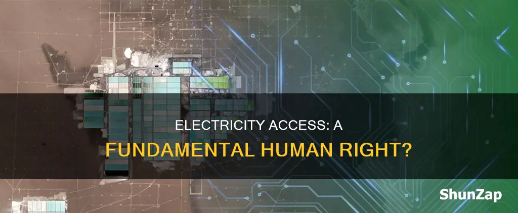 is access to electricity ocnsidered a right