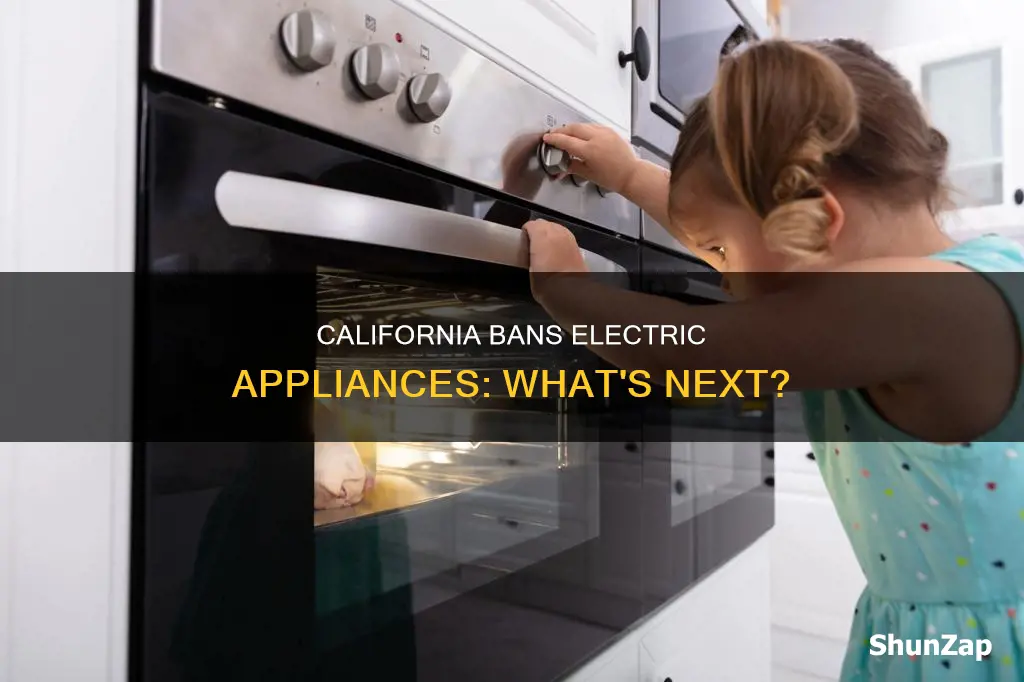 is all electric appliances illegal in california