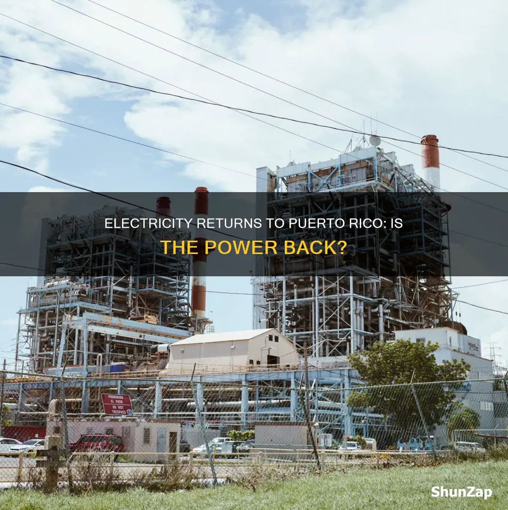 is all electricity back in puerto rico