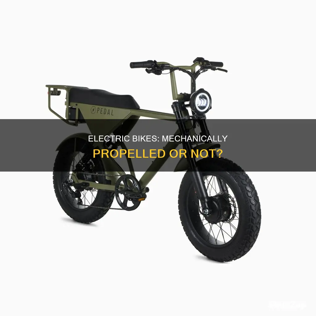 is an electric bike a mechanically propelled vehicle