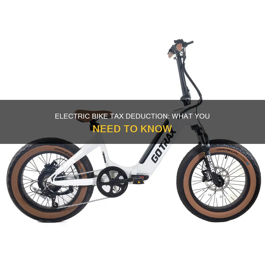 is an electric bike tax deductible