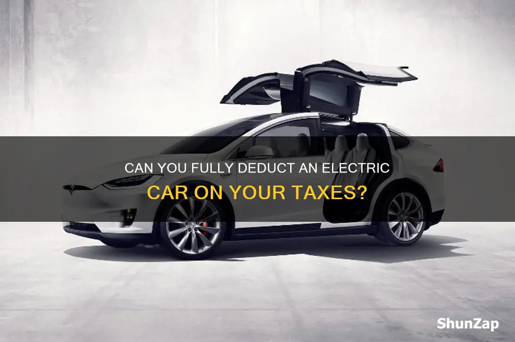 is an electric car 100 tax deductible