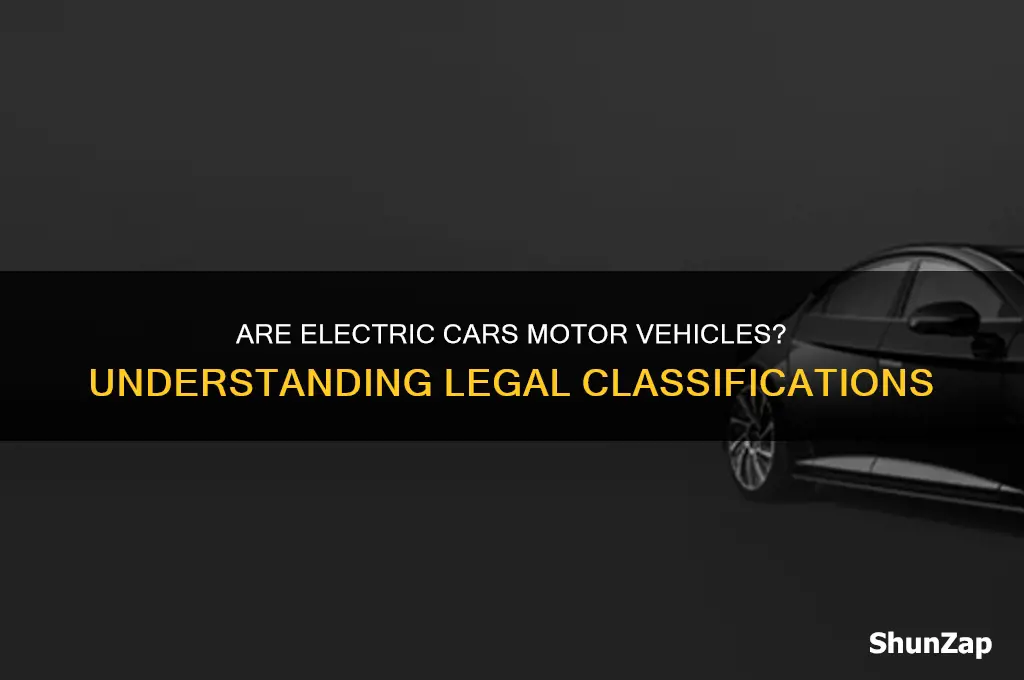 is an electric car a motor vehicle