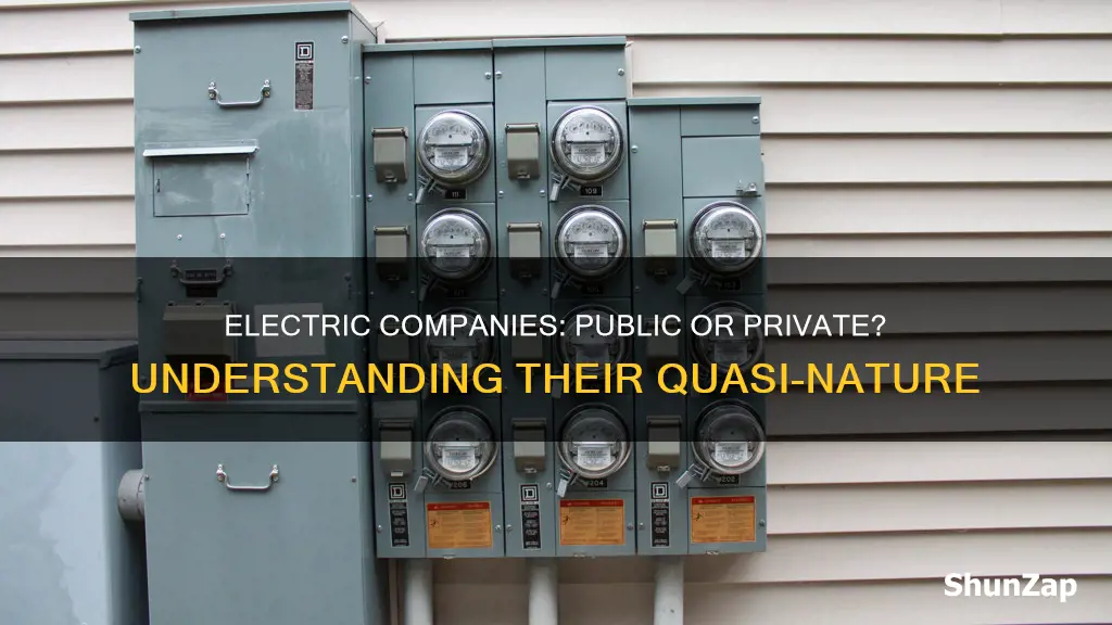 is an electric company a quasi-public corporation