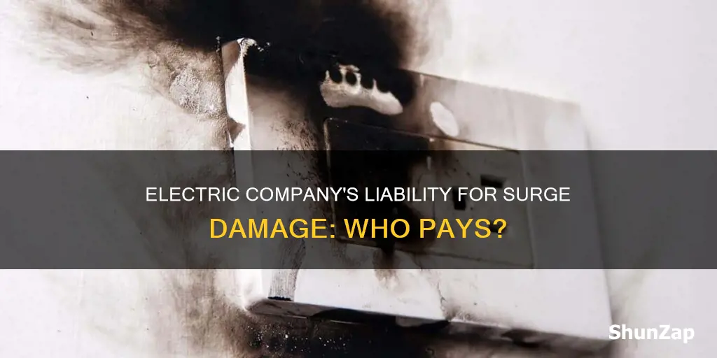 is an electric company responsible for surge damage