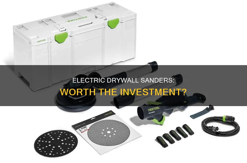 is an electric drywall sander worth it