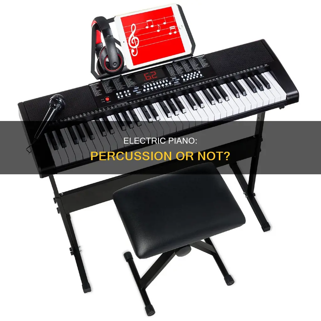 is an electric piano a percussion instrument