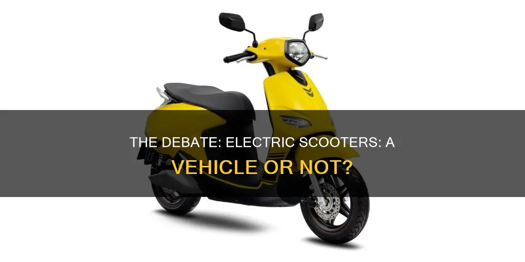 is an electric scooter a vehicle