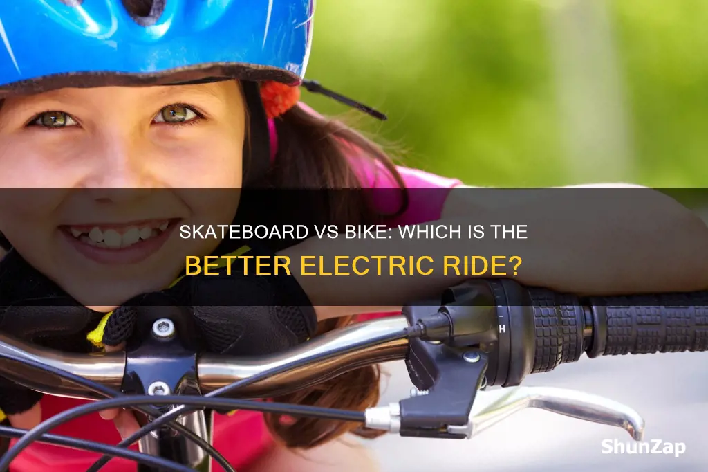 is an electric skateboard better than a bike