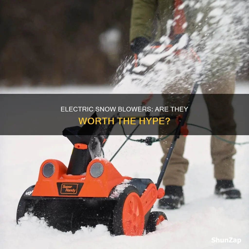 is an electric snow blower worth it