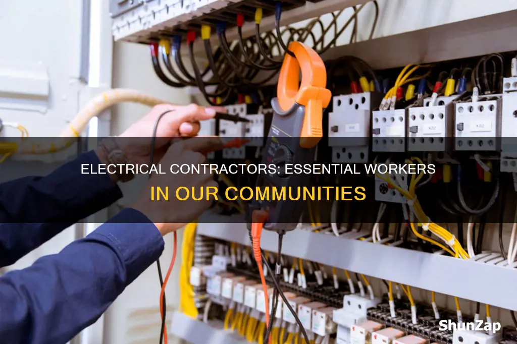 is an electrical contractor an essential business