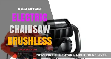 Black & Decker Electric Chainsaw: Brushless Motor?