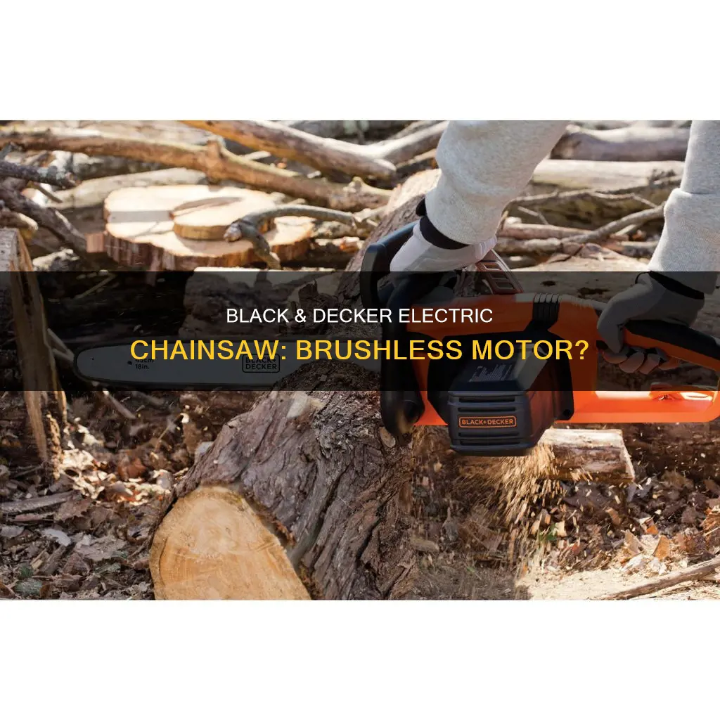 is black and decker electric chainsaw brushless