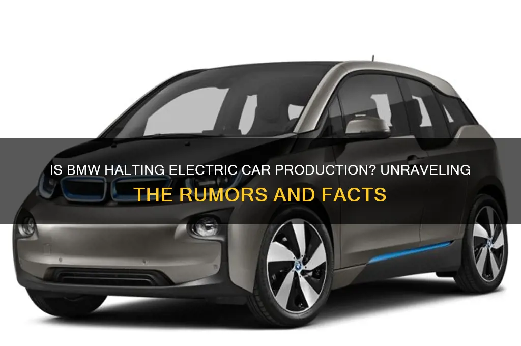 is bmw stopping electric cars