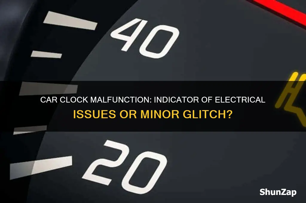 is car ckock not working sign of electrical problems