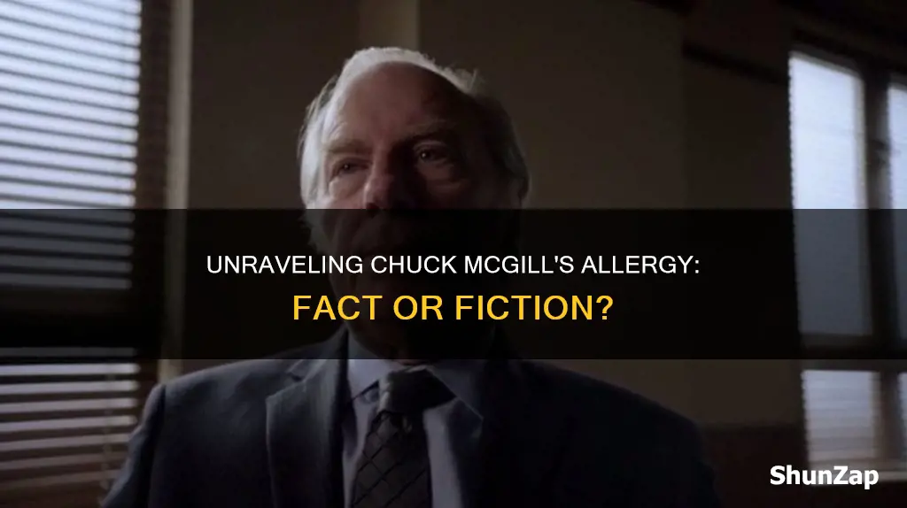 is chuck mcgill actually allergic to electricity