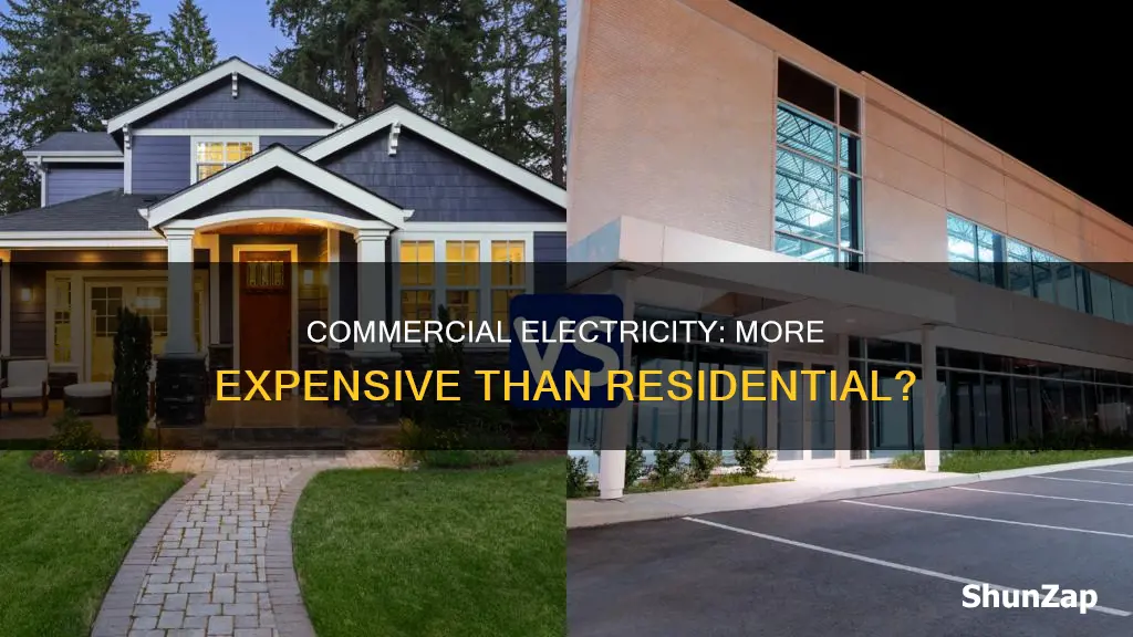 is commercial electricity more expensive than residential