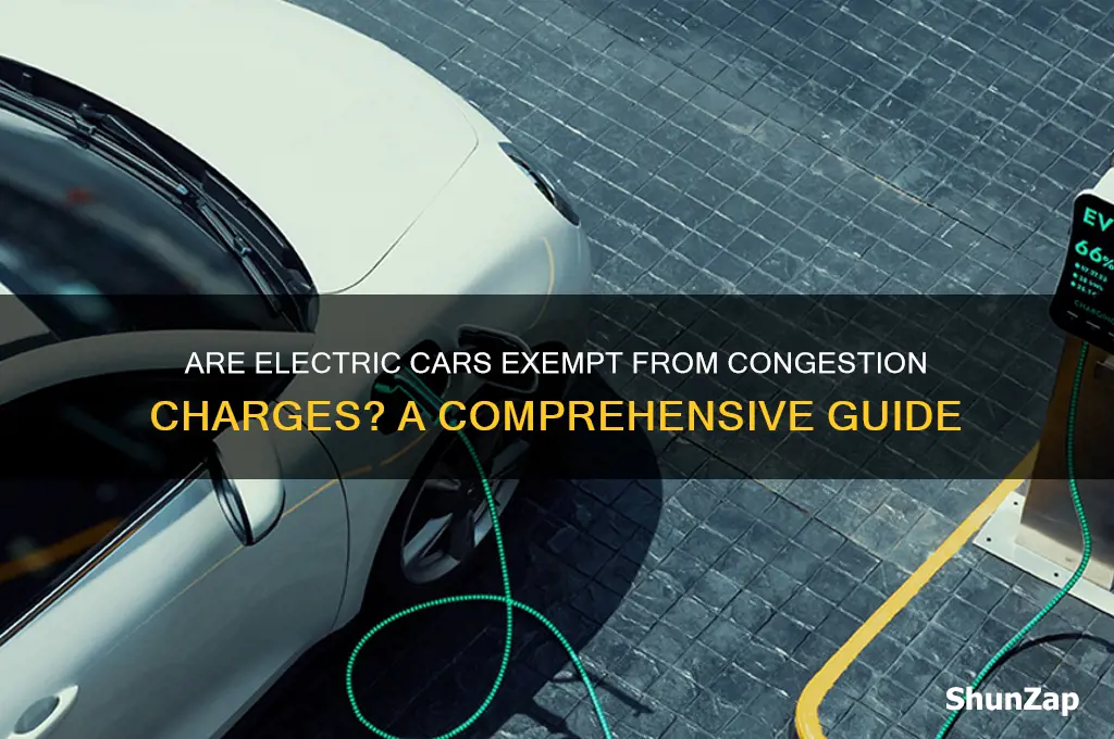 is congestion charge free for electric cars
