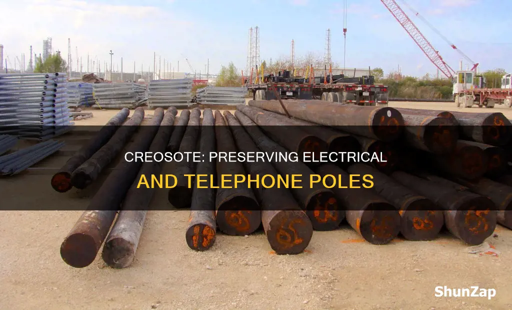 is creosote for electrical or telephone poles
