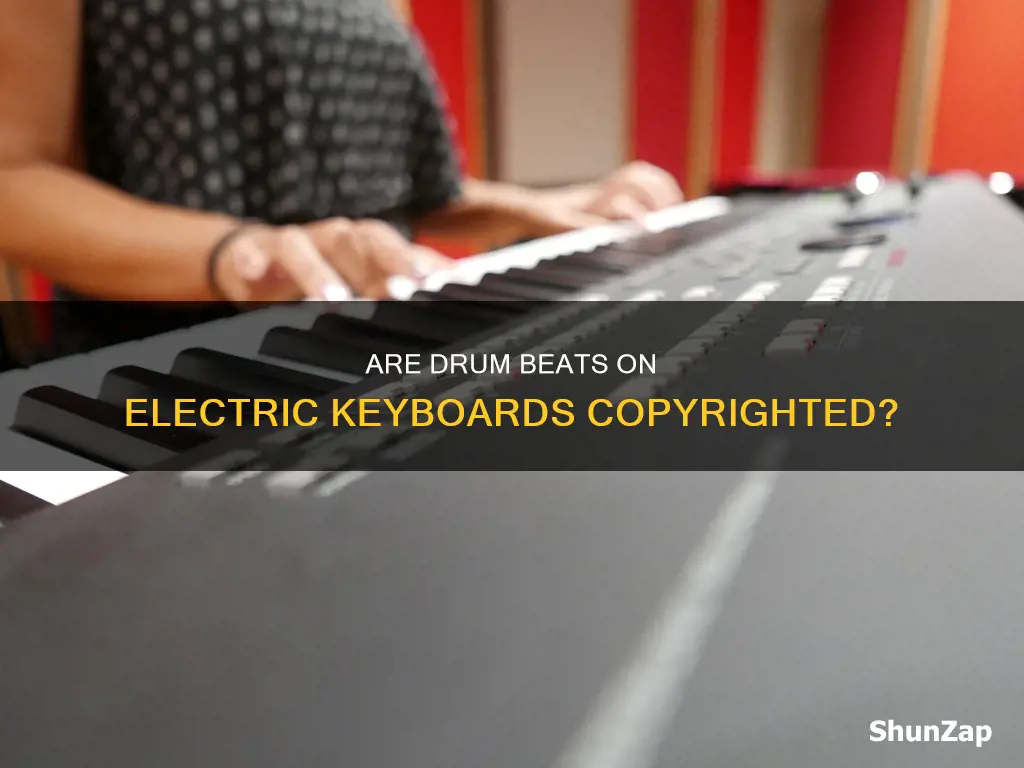 is drum beats on electric keyboard copyrighted