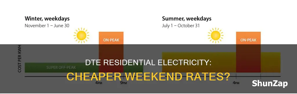 is dte residential electricity cheaper on weekends