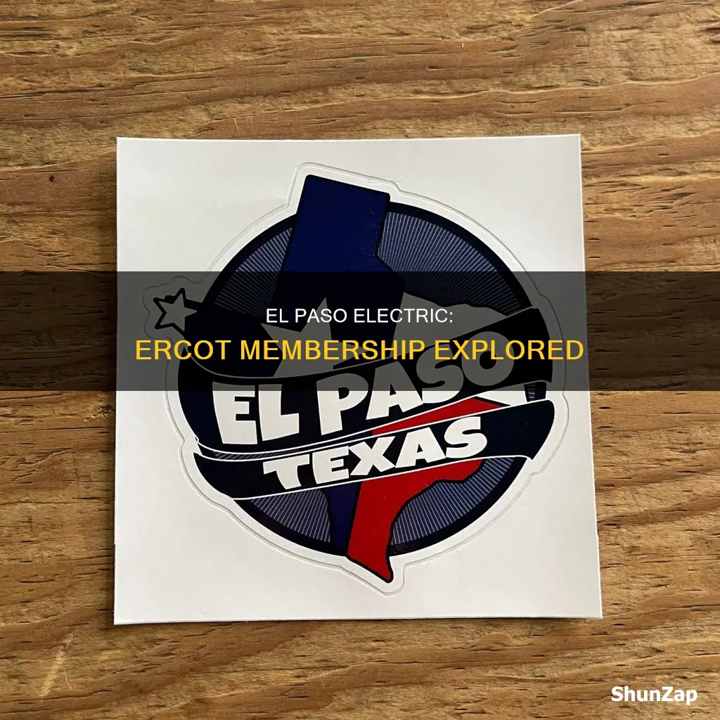 is el paso electric part of ercot