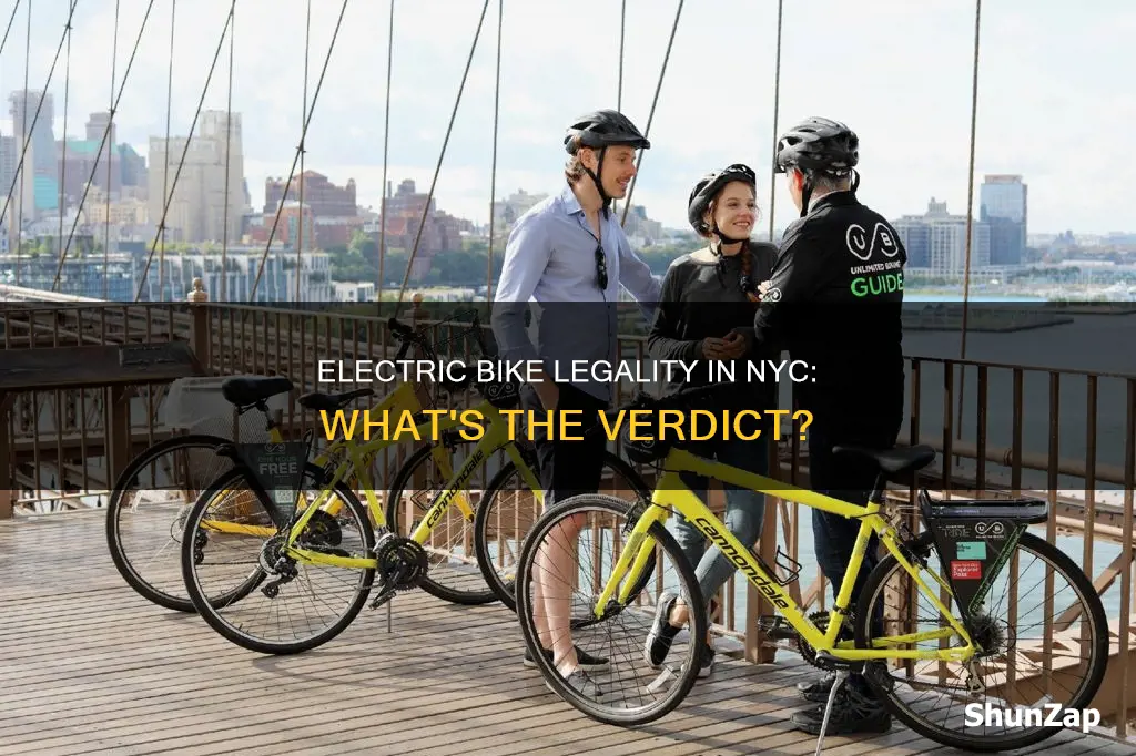 is electric bike legal in nyc