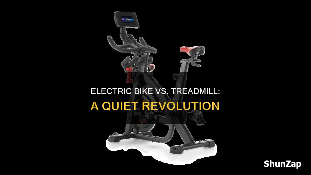 is electric bike quieter than treadmill