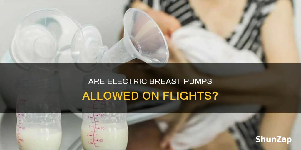 is electric breast pump allowed on flights