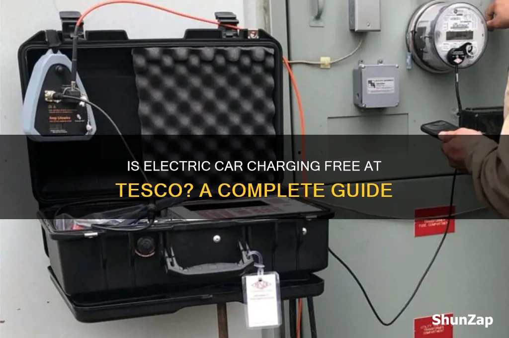is electric car charging free at tesco