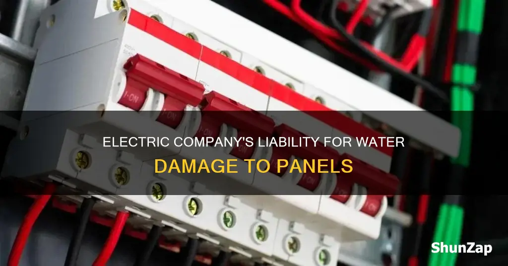 is electric company responsible for water in electric panel