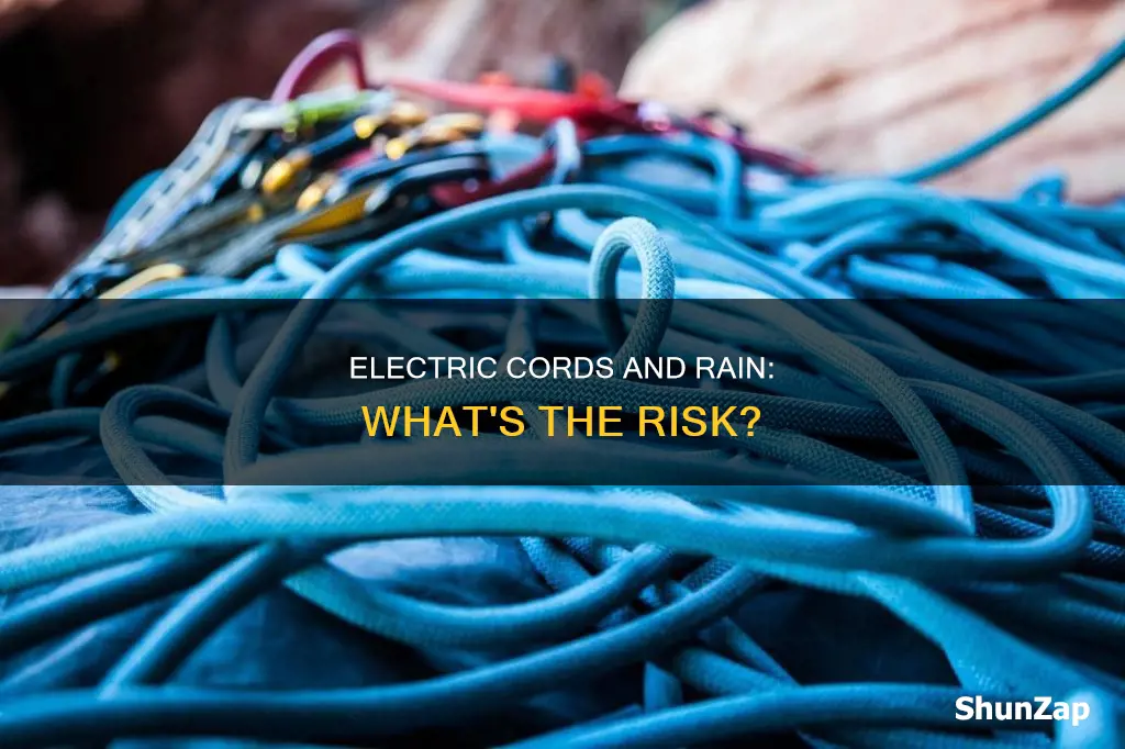 is electric cords safe in the rain