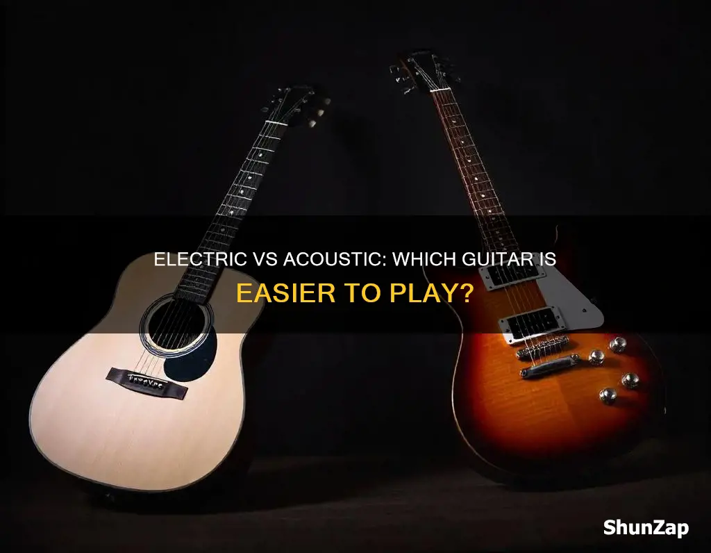 is electric easier to play than acoustic