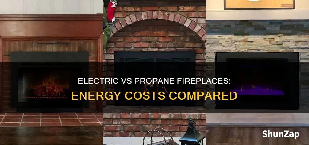 is electric fireplace more expensive than propane