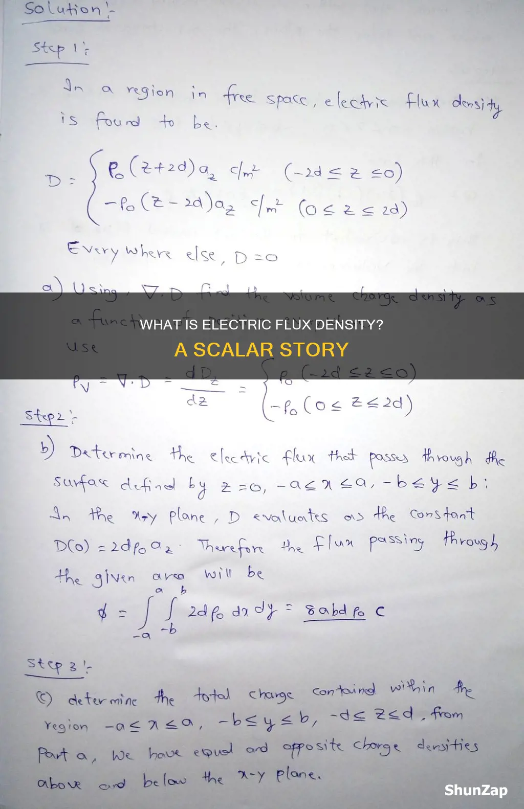 is electric flux density a scalar quantity