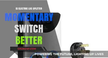 Electric Log Splitter: Momentary Switch Advantage