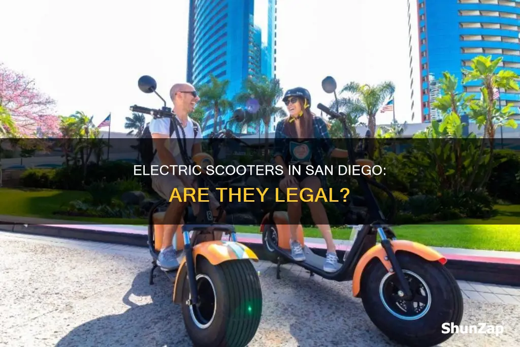 is electric scooter legal in san diego
