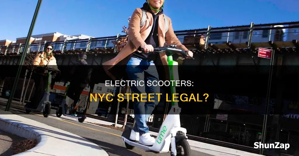 is electric scooter street legal in nyc