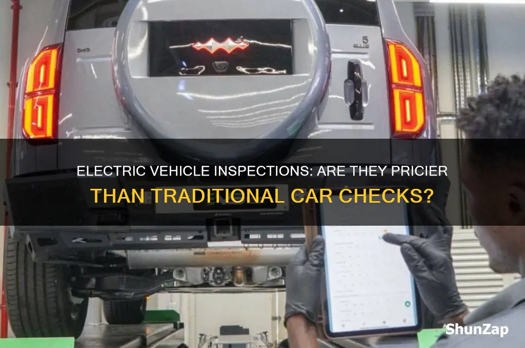is electric vehicle inspection more expensive than regular car