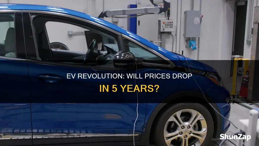 is electric vehicle prices schedule to decrease in five years