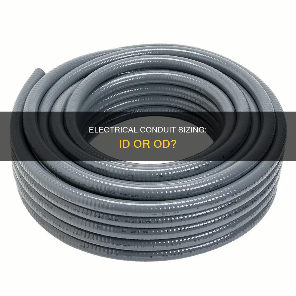 is electrical conduit measured id or od