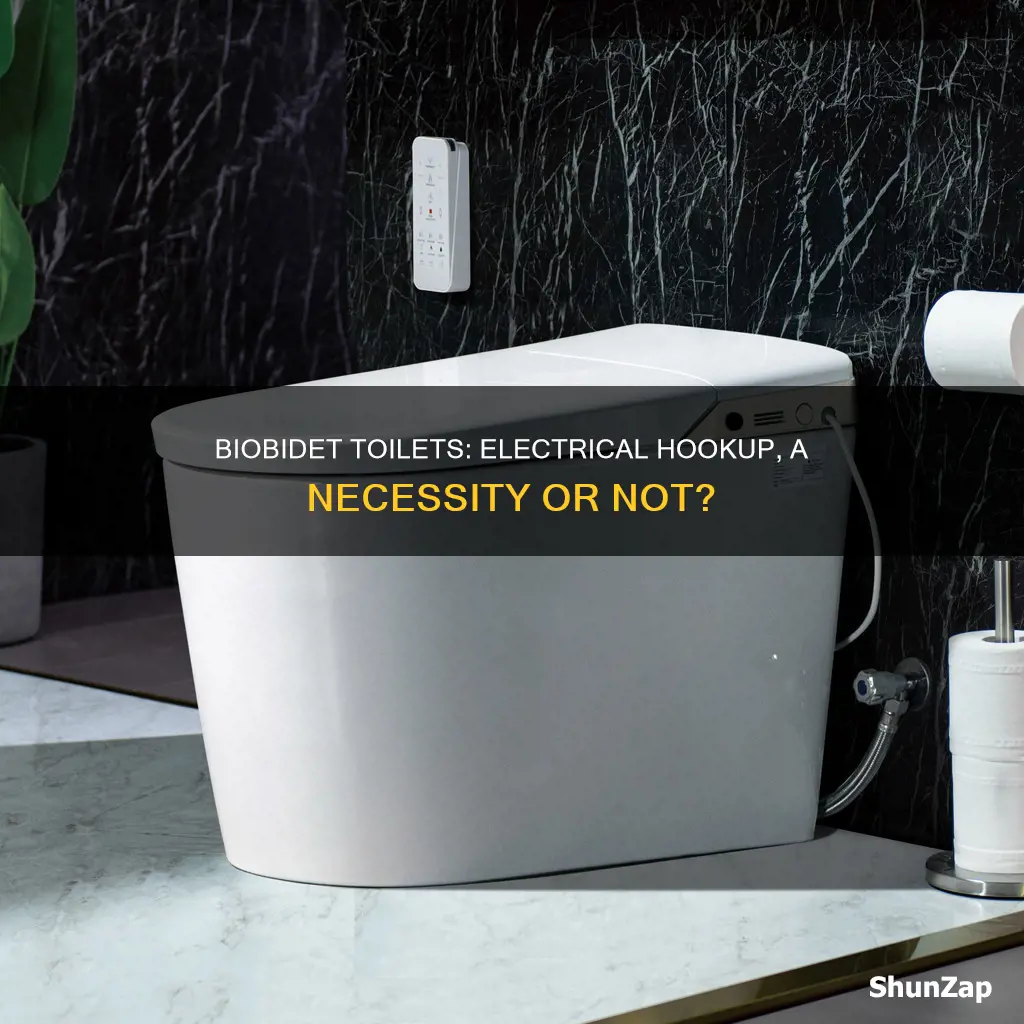is electrical hookup required for biobidet toilet