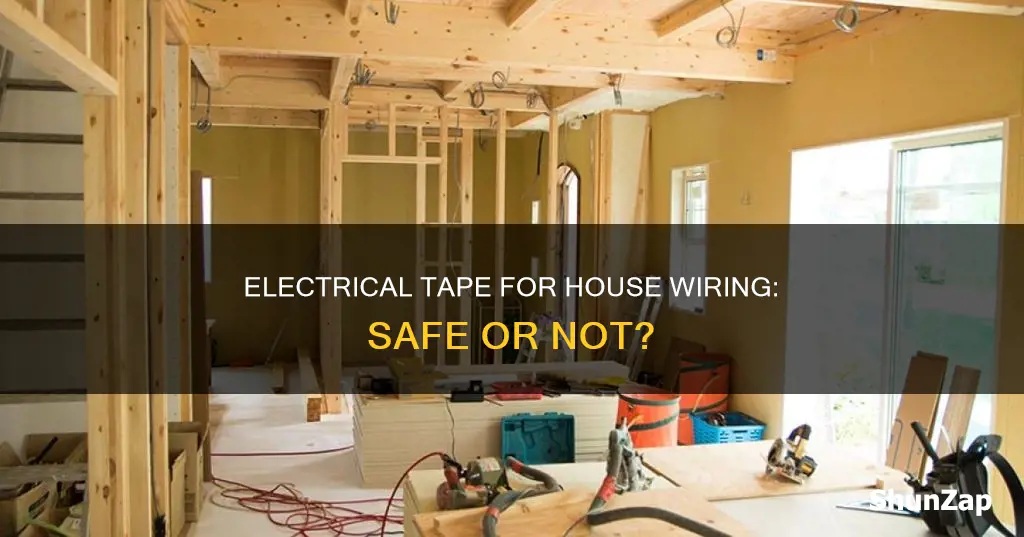 is electrical tape okay on house wiring