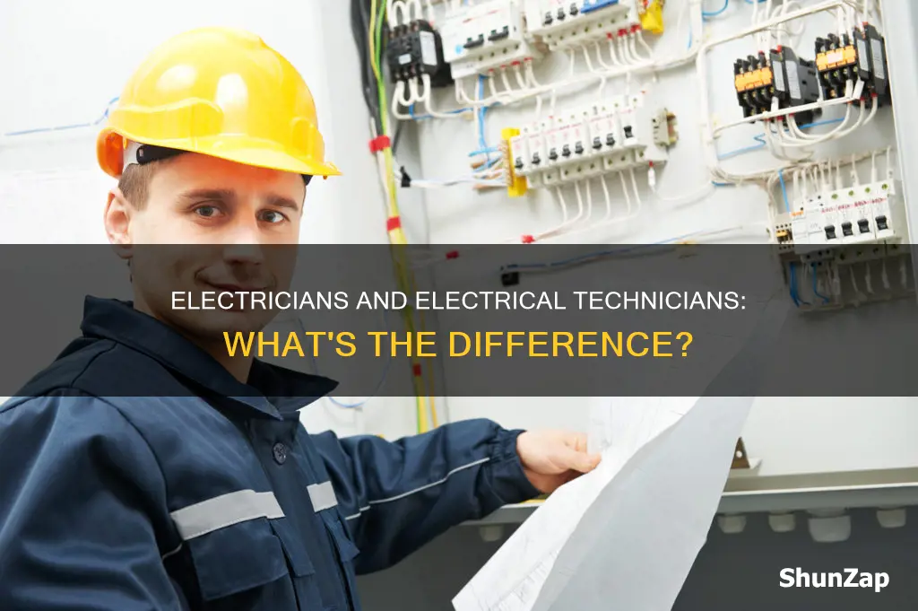 is electrical technician and electrician the same