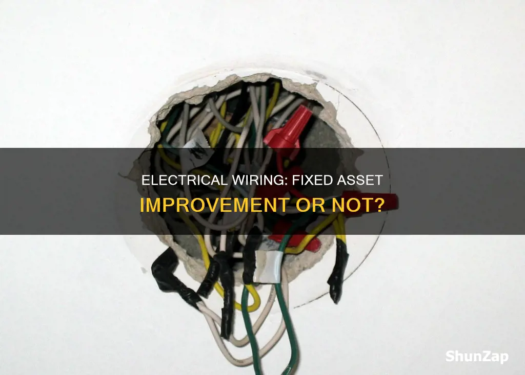 is electrical wiring considered fixed asset improvement