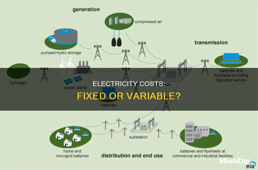 is electricity a fixed or variable cost