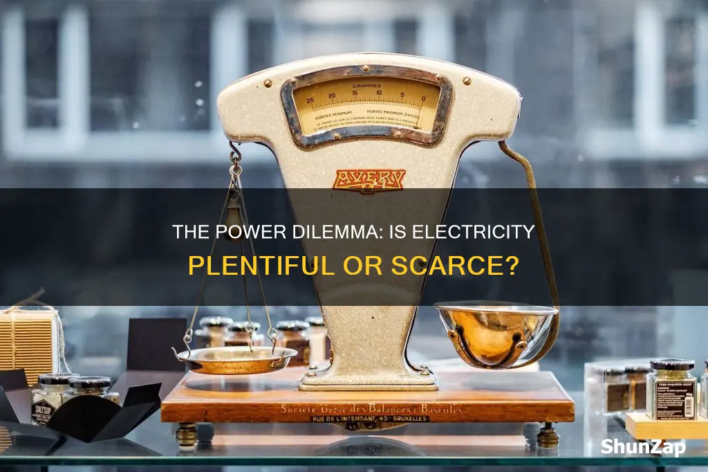 is electricity a scarce resource or plentiful