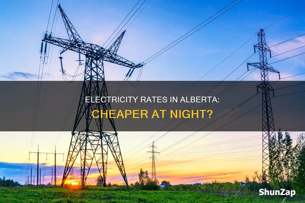 is electricity cheaper at night in alberta