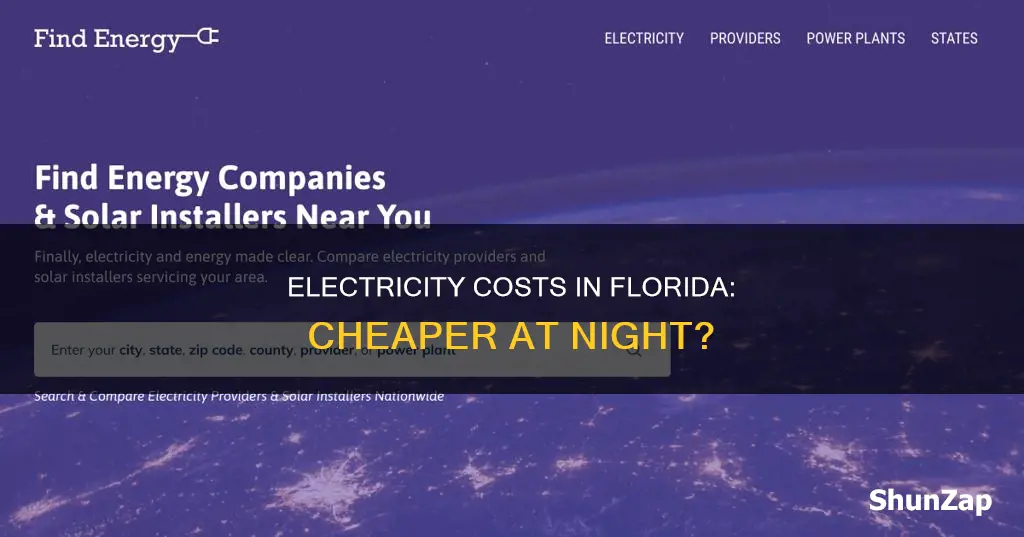 is electricity cheaper at night in florida